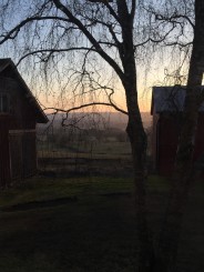 Första övernattningen i huset!